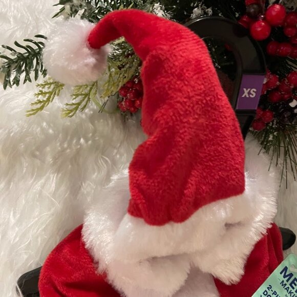 Adorable Santa Outfit with Hat for Dogs!  Size Extra Small, NWT - Picture 3 of 6